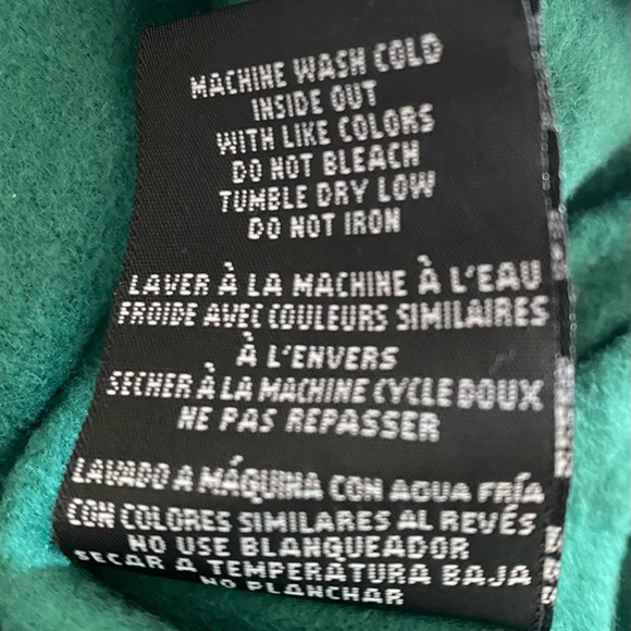 Graphic Print Tom & Jerry Pullover Hoodie Sweatshirt Pouch Pocket Green L - Picture 10 of 12